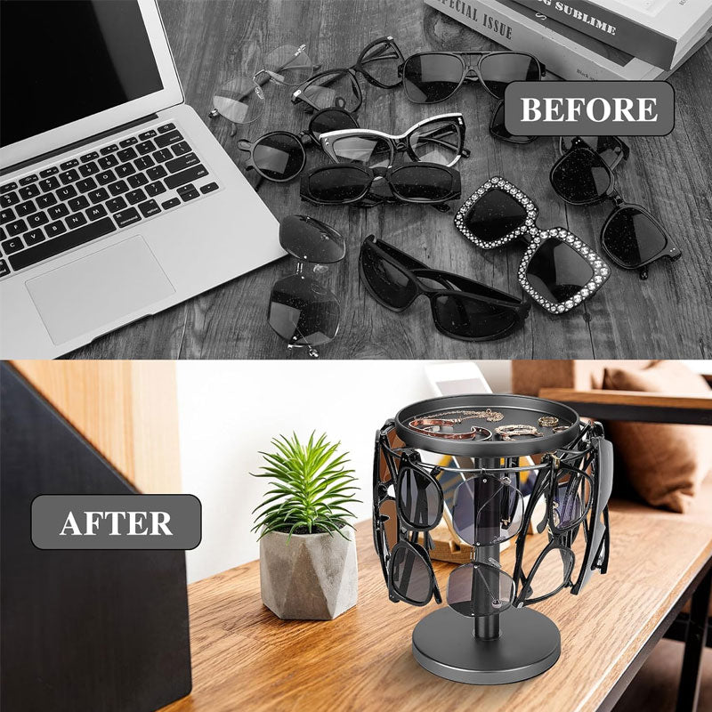 VISORACK – 360° Rotierender Brillenständer für elegante Organisation
