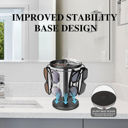 VISORACK – 360° Rotierender Brillenständer für elegante Organisation