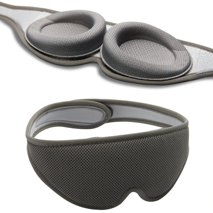 DreamShade 3D – Máscara de sueño con copas oculares ajustables para máxima comodidad