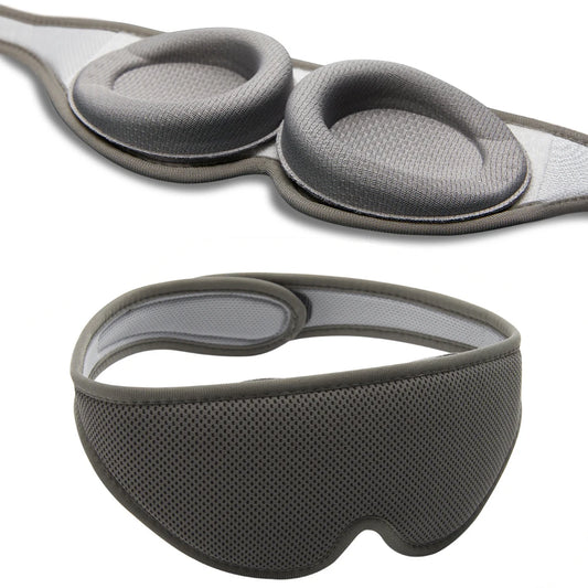 DreamShade 3D – Maschera per dormire con copriocchi regolabili per il massimo comfort