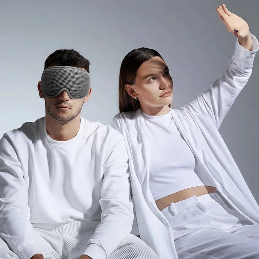 DreamFoam 3D – Masque de sommeil en mousse à mémoire de forme avec coques oculaires réglables