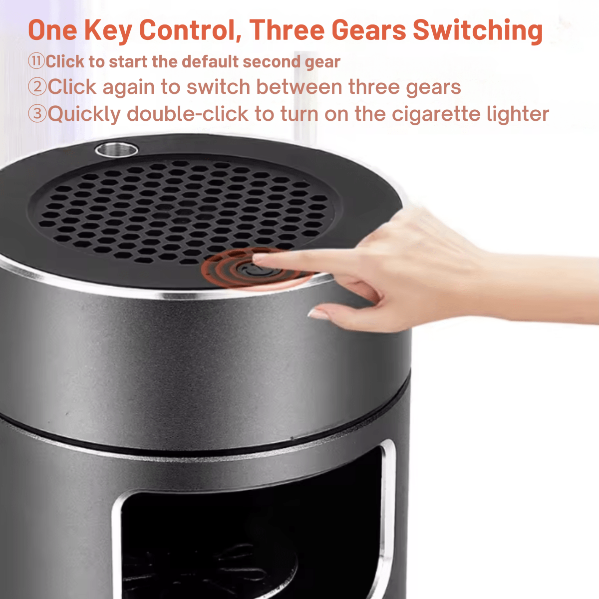 PUREASH – Portable Smokeless Ashtray with HEPA Filter & USB Battery