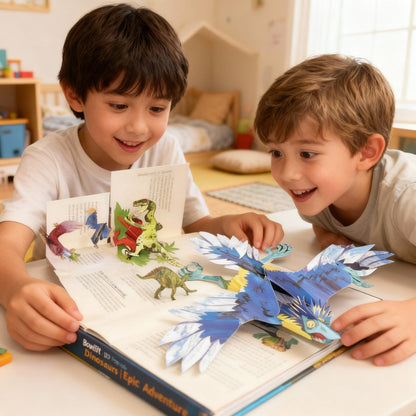 DINOPOP – Interactief 3D-pop-upboek met dinosaurussen