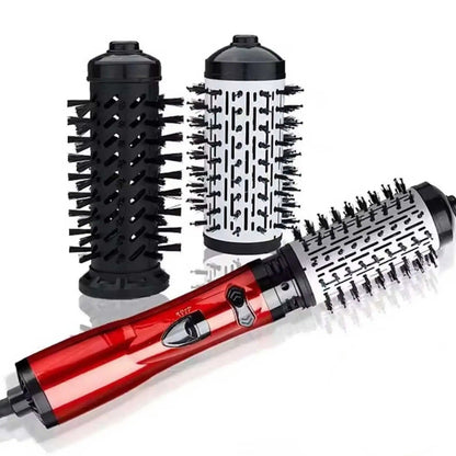 Revolveglam - Coiffeur électrique 3 en 1 avec sèche-cheveux, brosse & fonction fer à friser