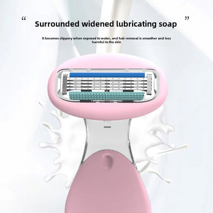 Sharpge - 4-blade compact razor with storage box | Smooth skin on the go & at home