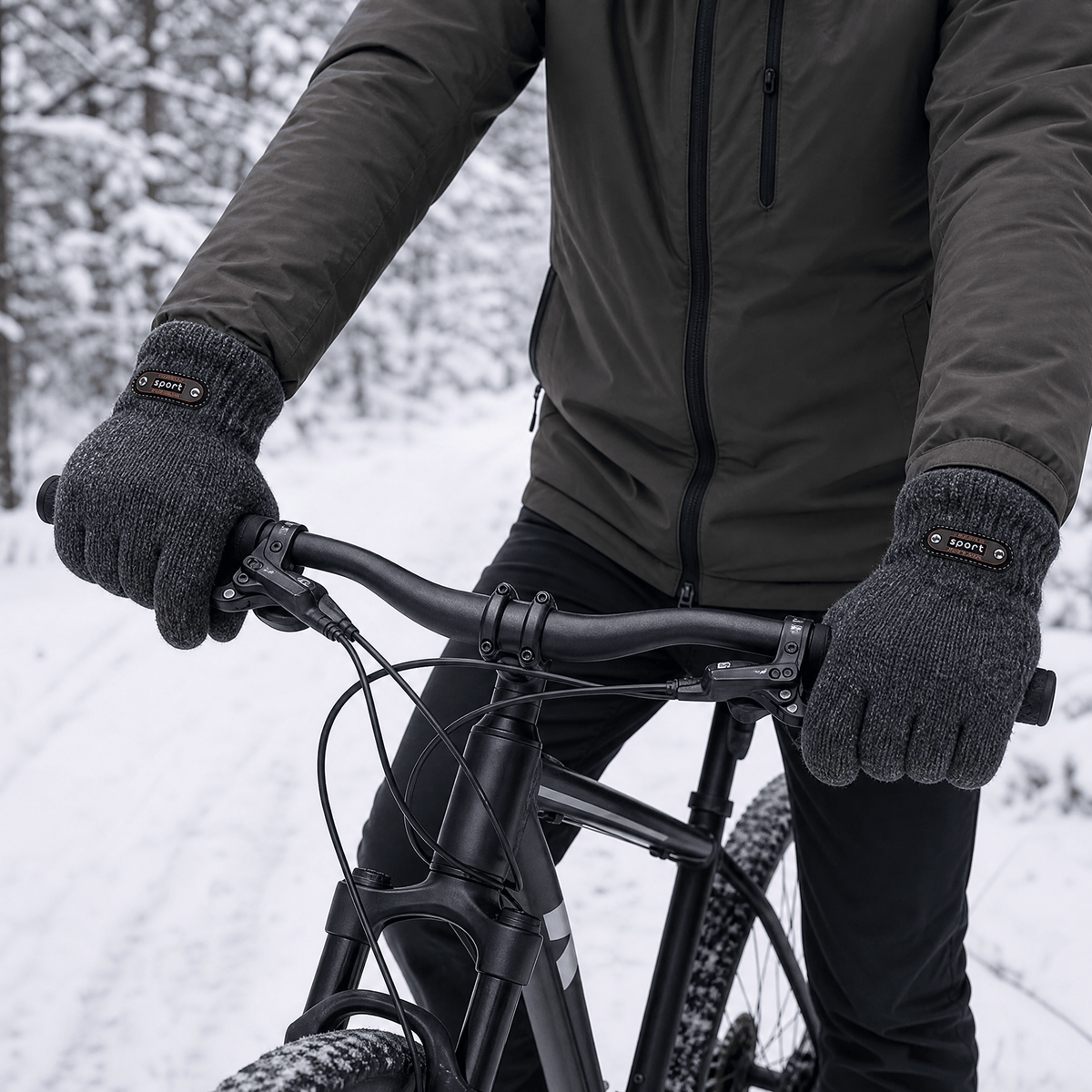 TOUCHWARM – Gants en maille pour homme avec fonction écran tactile