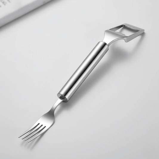 EasyFruit Duo – Fruit cutter with integrated fork for quick snack enjoyment