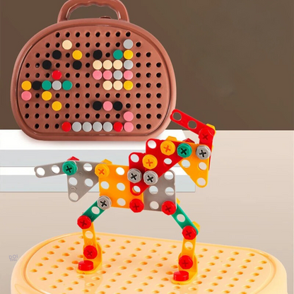 ToolKit - Creative construction toy with mini drill for children aged 6 and over