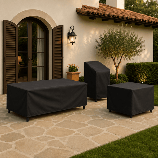 PATIOSHIELD – Housse de mobilier résistante aux intempéries avec protection UV et contre la pluie