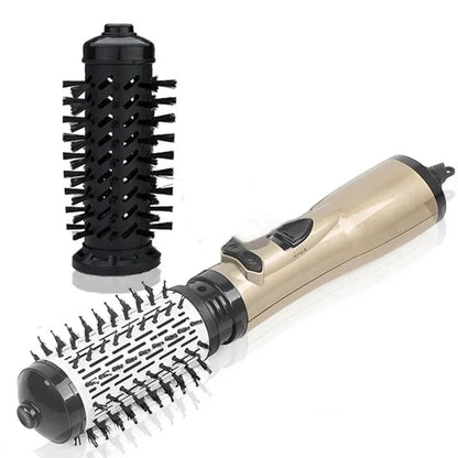 Revolveglam - Coiffeur électrique 3 en 1 avec sèche-cheveux, brosse & fonction fer à friser
