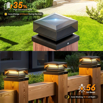 SHINEFLOW – Dekorative Solar Pfostenbeleuchtung für Terrasse & Deck