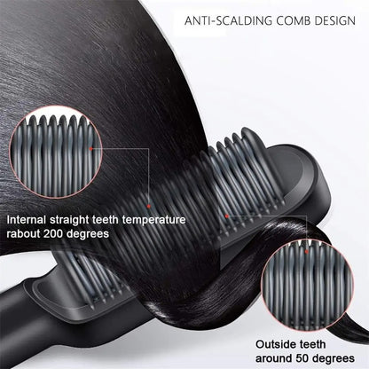 Smoothease Styler – Alisador de cabello con cepillo de cerámica para un peinado rápido y saludable