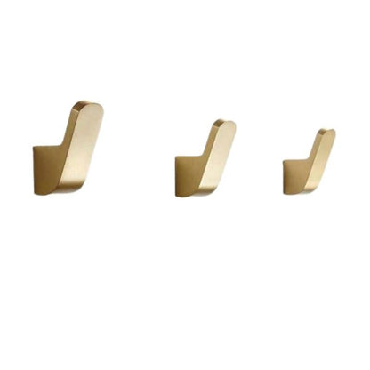 ELVANOR – Moderni ganci da parete in ottone dorato per accappatoi, per un appendimento compatto ed elegante