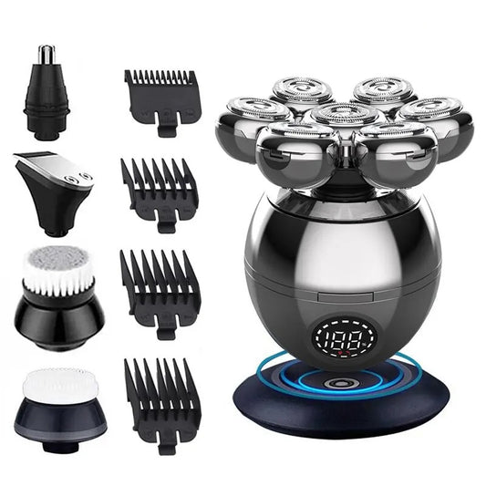 Flexishave Pro - Rasoio elettrico 7D con protezione dall'acqua IP68 e ricarica USB
