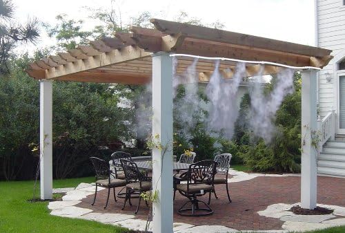 AquaCool spray irrigation system - cooling & irrigation for outdoor areas