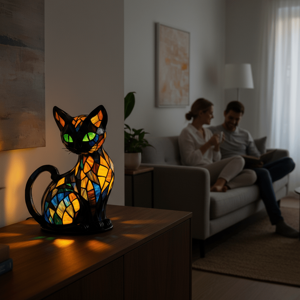 FELILUX – Lampe de nuit LED pour chat ludique avec lumière d'ambiance douce