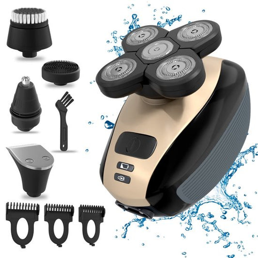 5-in-1 Rasierer Herren - Ergonomischer Rasierapparat mit Rasierklingen für Glatte Rasur-3