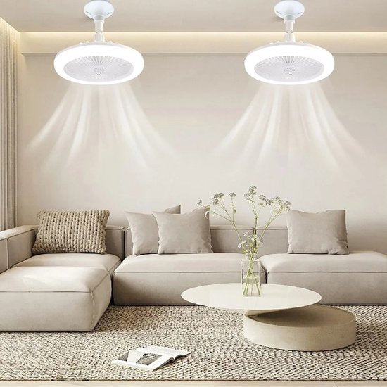 BREEZELIGHT – Deckenventilator mit Lampenfassung und Fernbedienung