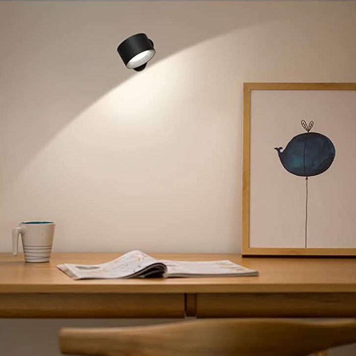 Lampada da parete a 360° - Senza fili, ricaricabile via USB e con 3 livelli di luminosità per un'illuminazione flessibile