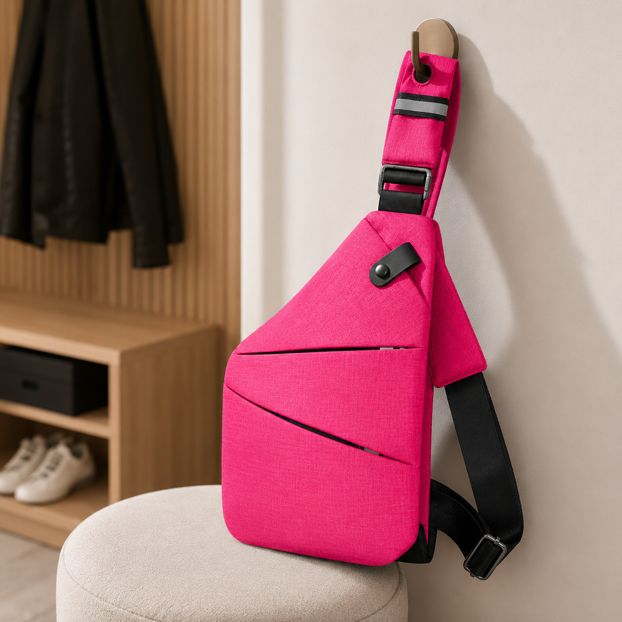 TRAVGUARD – Theft-Proof Shoulder Bag with RFID Protection and Water-Repellent Design