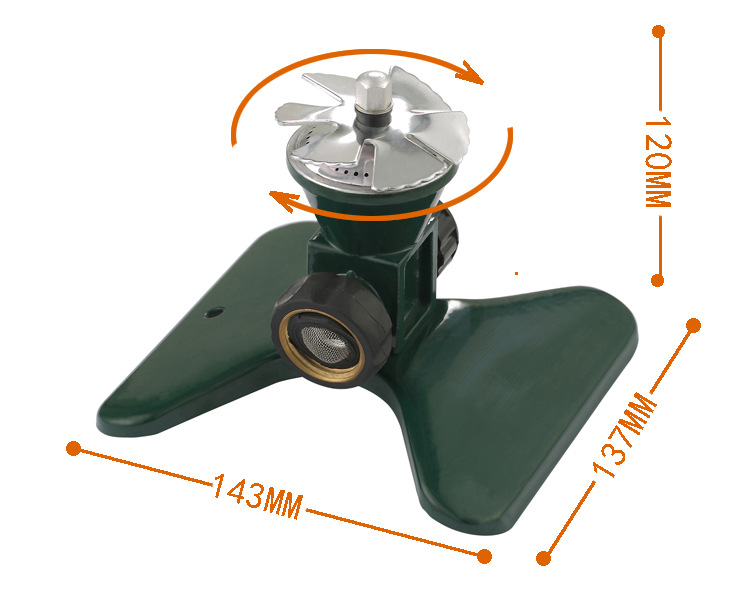 HydroSpin 360 Lawn sprinkler - Metal - 360° Garden