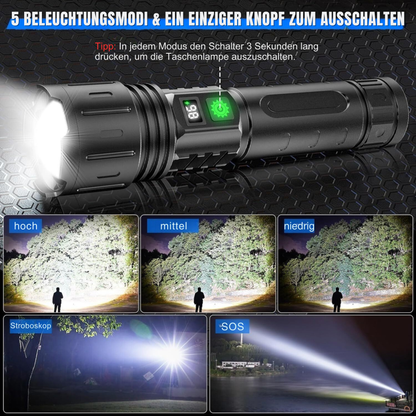 UltraBeam 100,000 lumen torch - Super bright & versatile for any situation