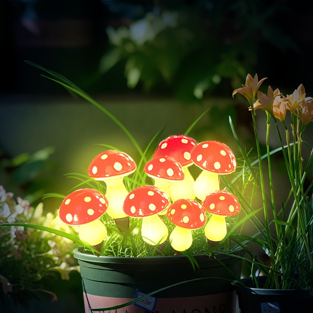 MUSHROOMNEST – Solar Hofleuchte im Pilzdesign für magische Außenbereiche