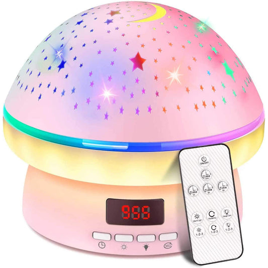 GlowLight - Magic star projector with 16 colours & timer function
