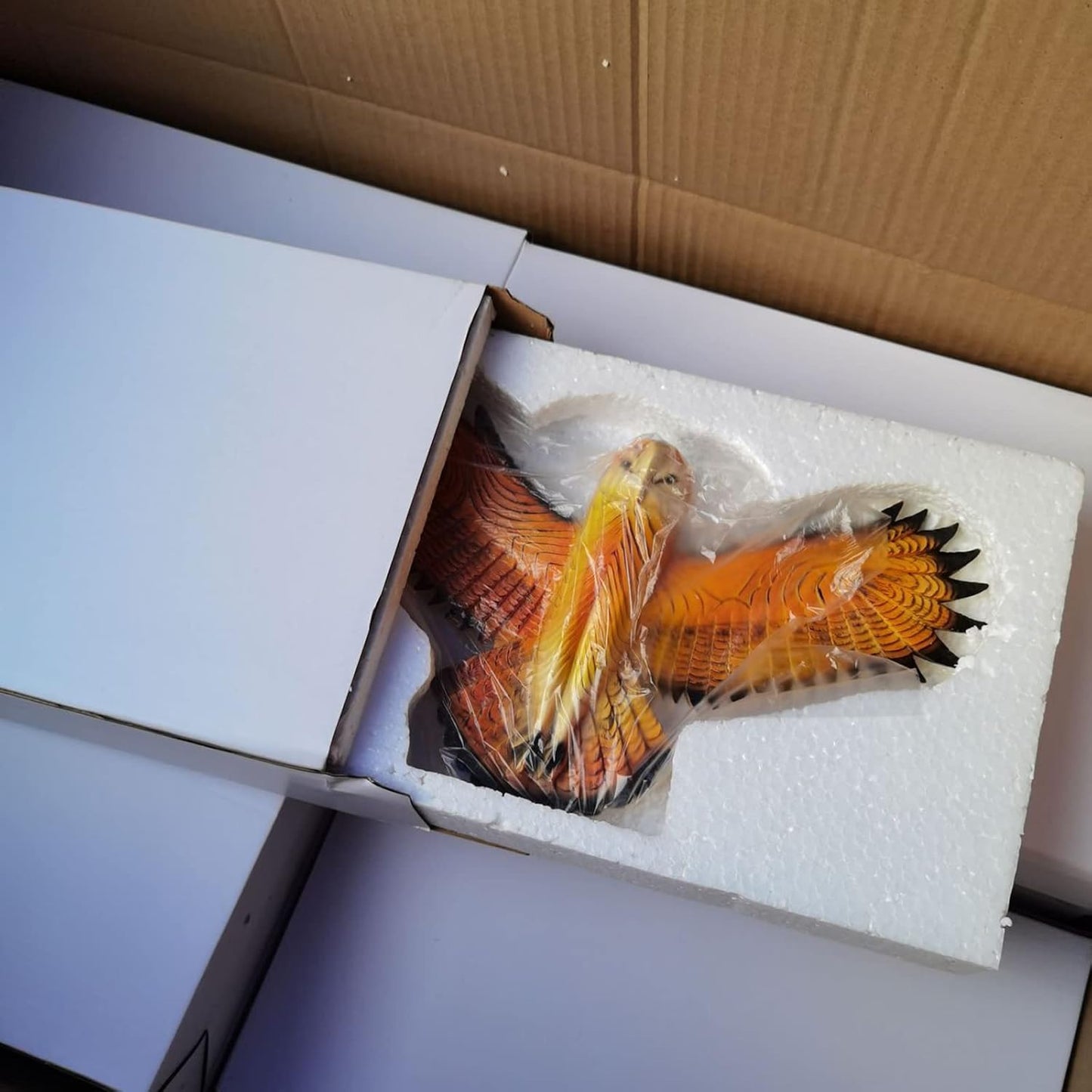 RUSTICOWL – Arte da parete con civette dal volto bianco in legno massiccio con finitura artigianale