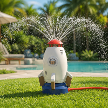 Plaisir de jets d'eau pour enfants – amusement aquatique rotatif à 360° pour les enfants en été