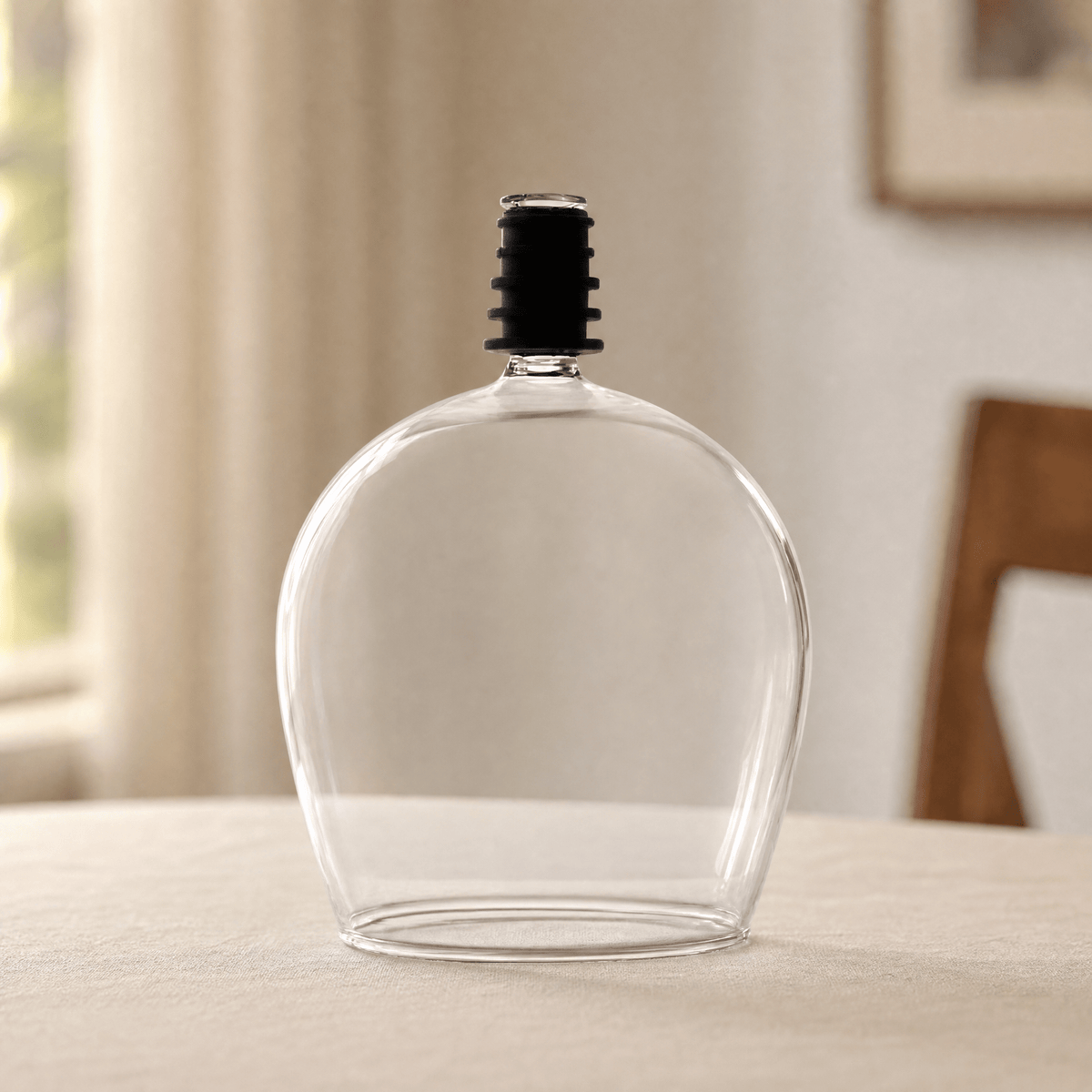 VINOBEL – Verre à vin sans pied avec bouchon de bouteille
