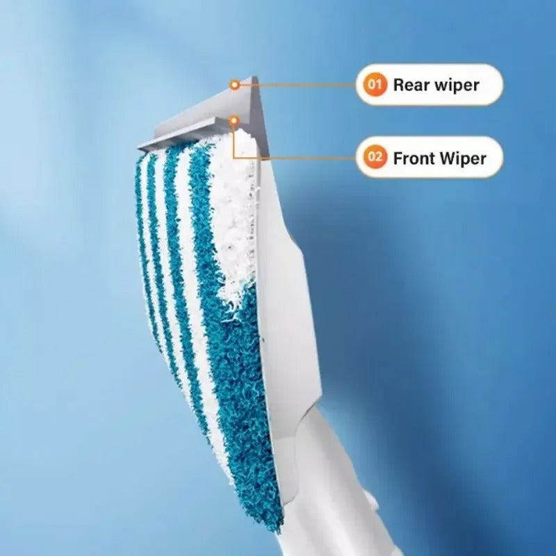 CleanView 3-in-1 window wiper - spray, wipe & shine for streak-free windows