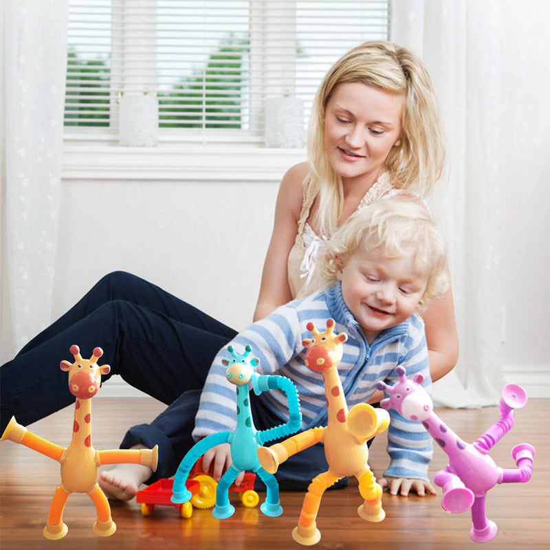  Stretch Giraffe - Flexible Saugnäpftassenspielzeug für Kinder-6