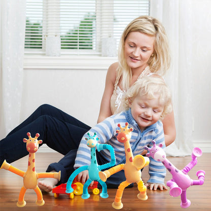  Stretch Giraffe - Flexible Saugnäpftassenspielzeug für Kinder-6