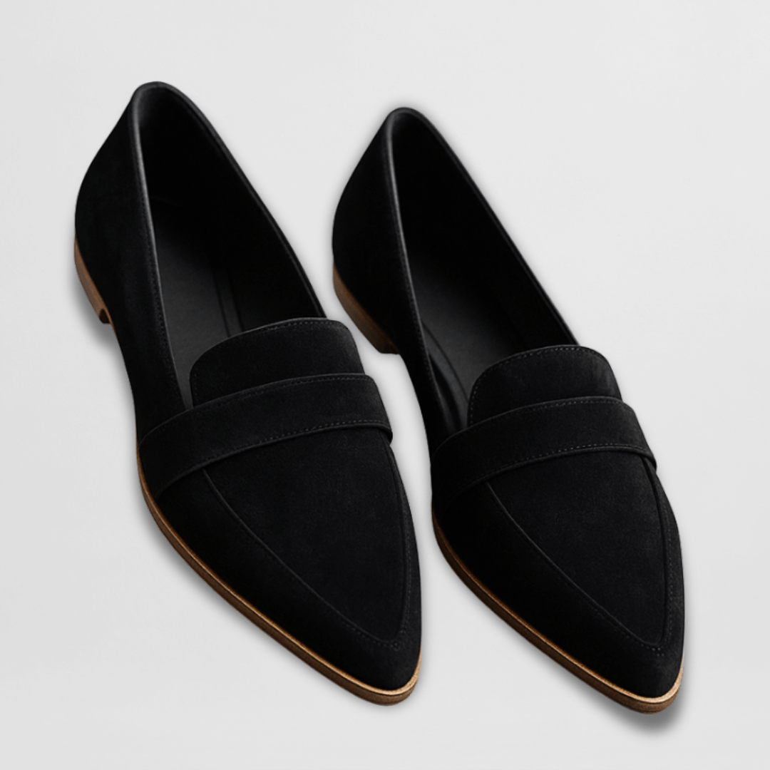 AVELINE – Damen-Loafer in weicher Velourslederoptik