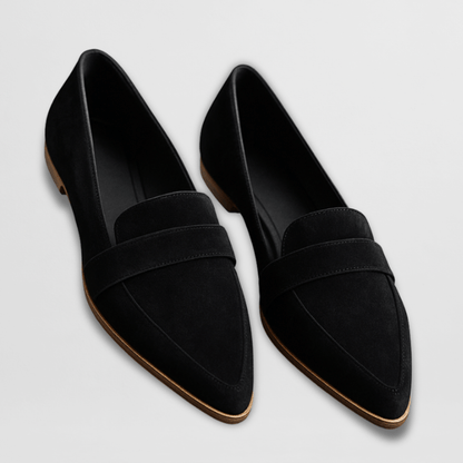 AVELINE – Damen-Loafer in weicher Velourslederoptik