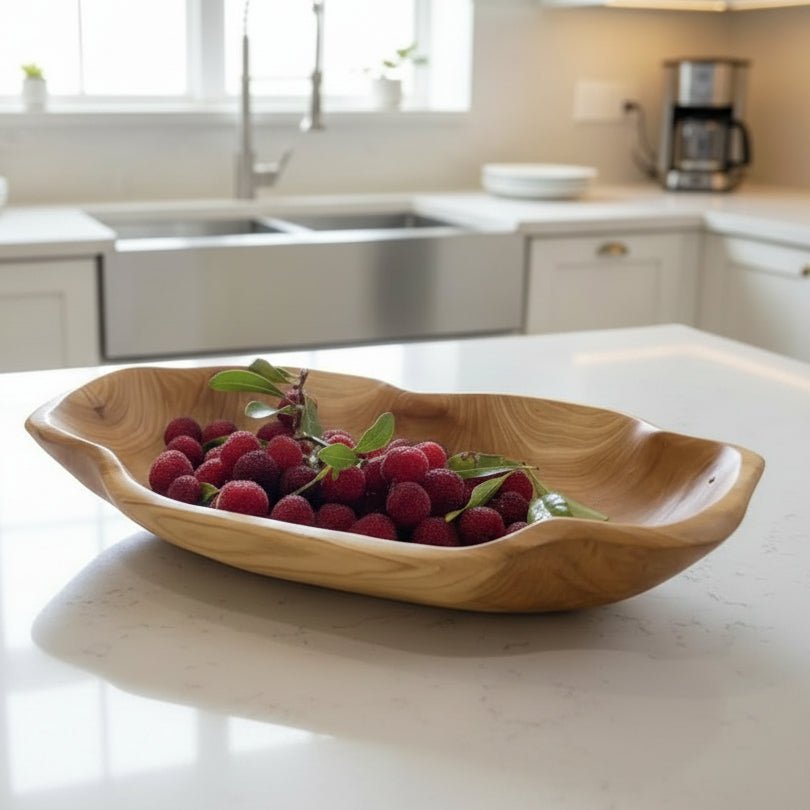 WOODARC – Bandeja de madera con estructura arqueada para un estilo de servicio natural y rústico