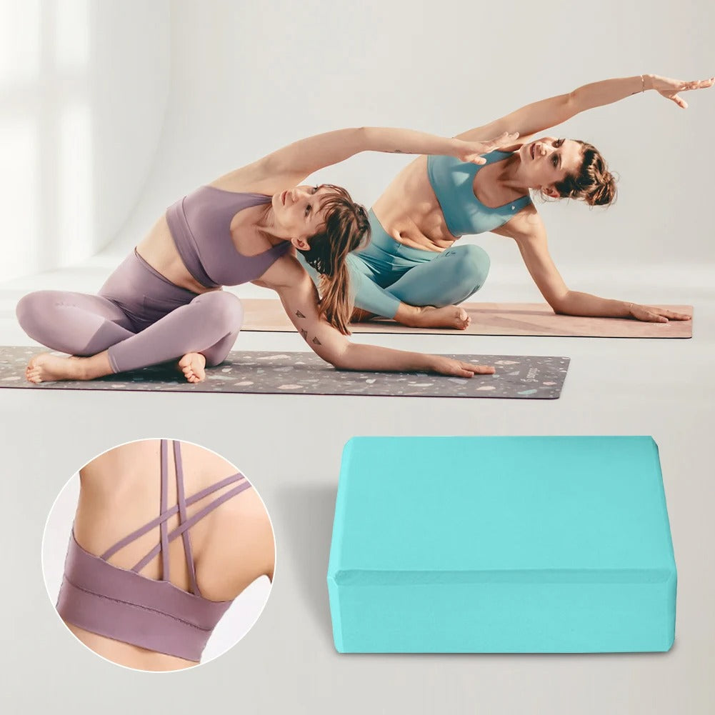 SupportFlex Bloque de Yoga – Bloque de espuma estable para equilibrio y comodidad