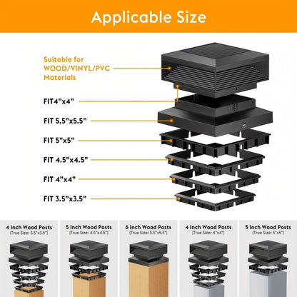 SHINEFLOW – Dekorative Solar Pfostenbeleuchtung für Terrasse & Deck