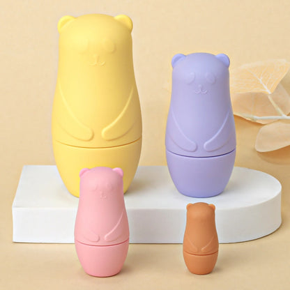 SiliconeNest - Stackable silicone nesting dolls to promote fine motor skills