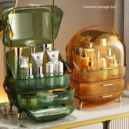 BeautySence make-up organiser - Dustproof & waterproof cosmetics box with elegant design
