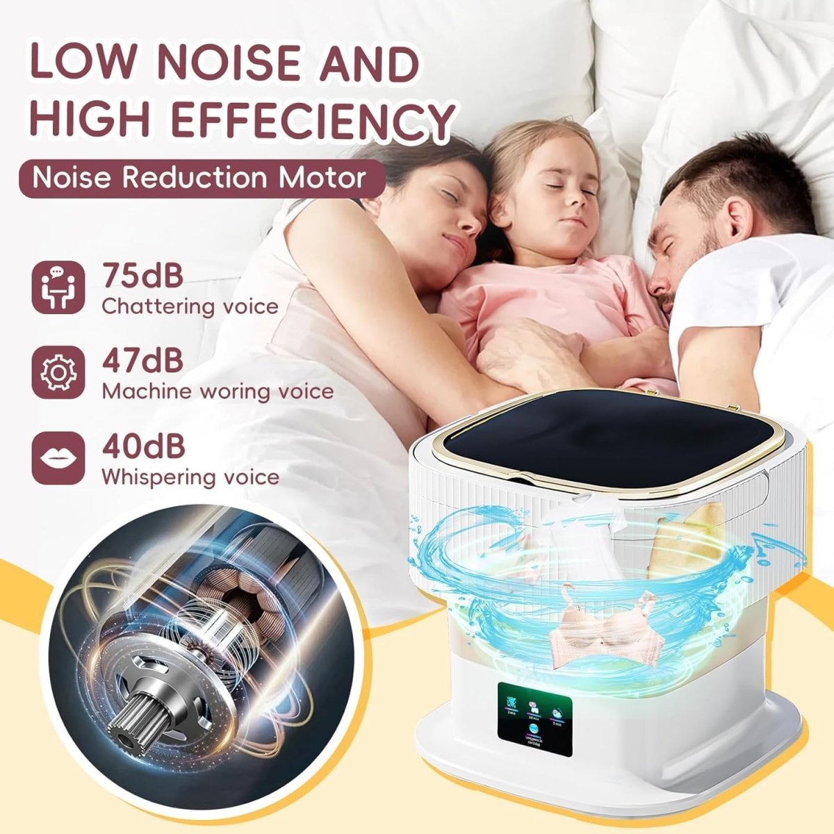 WASHNEST – Intelligente faltbare 11L Mini-Waschmaschine für Reisen und kleine Haushalte