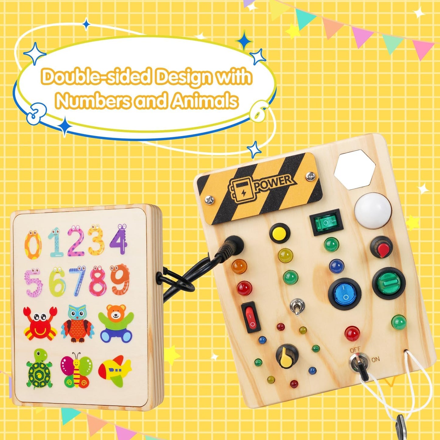 Montessori Toddler Notice Board - Entdecken Sie mit kreativen Lichtern-4