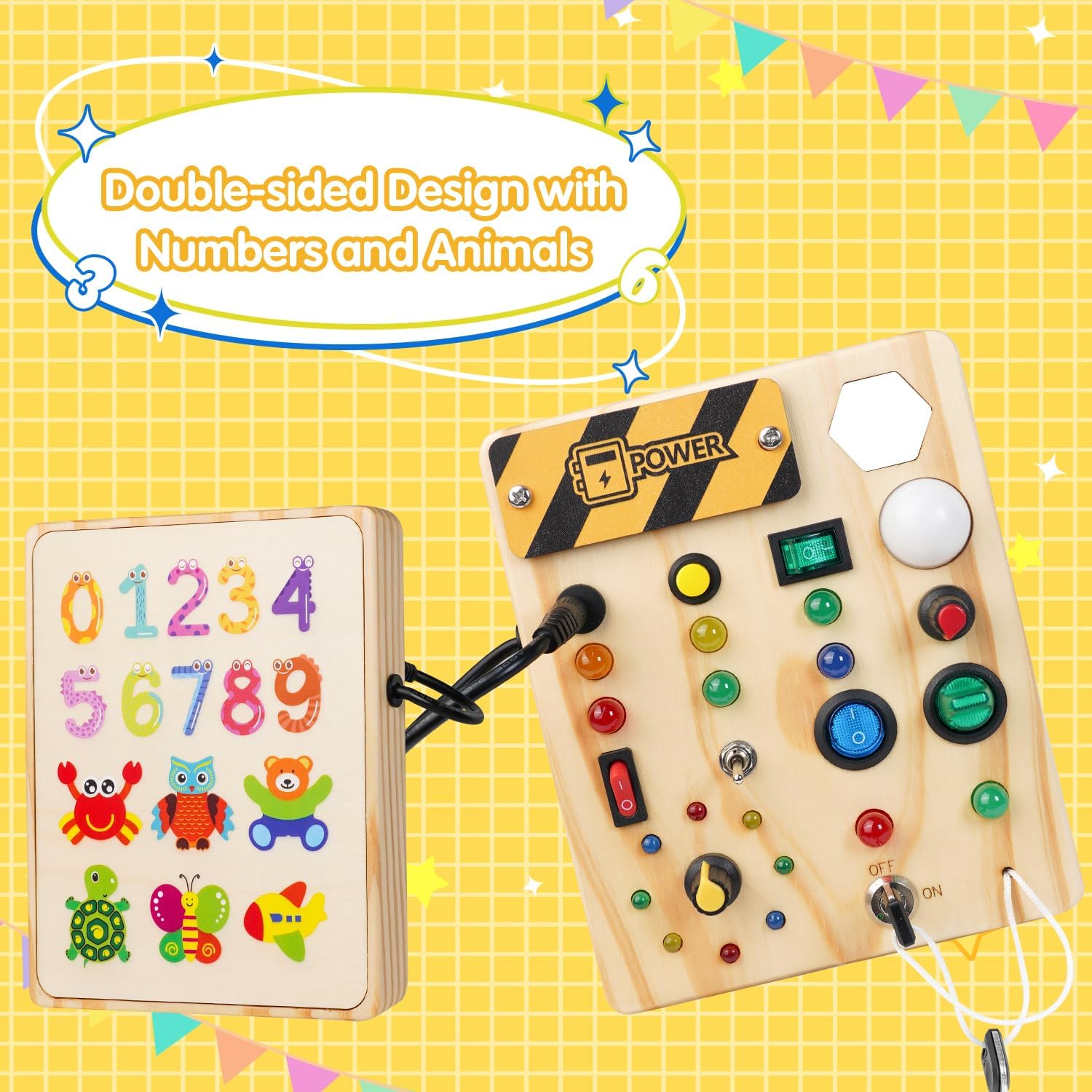 Montessori Toddler Notice Board - Entdecken Sie mit kreativen Lichtern-4