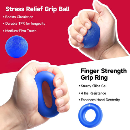 Gripmaster - Einstellbarer Handverstärker Set mit 5 Widerstandsniveaus für Griffkraft und Unterarmstärke-3