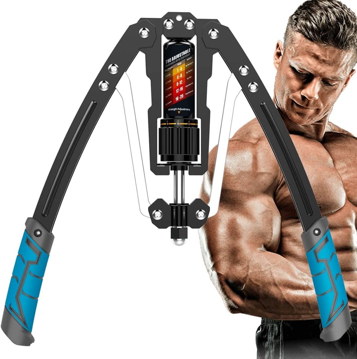 Variant image for Verstellbarer Armtrainer TwisterPro - Hydraulisches System 10-200 kg für Oberkörpertraining-3