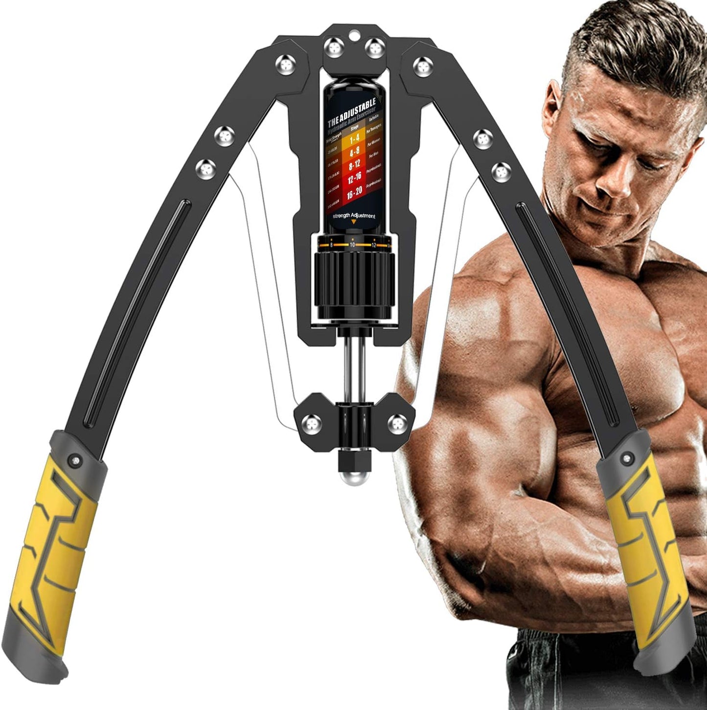 Variant image for Verstellbarer Armtrainer TwisterPro - Hydraulisches System 10-200 kg für Oberkörpertraining-5