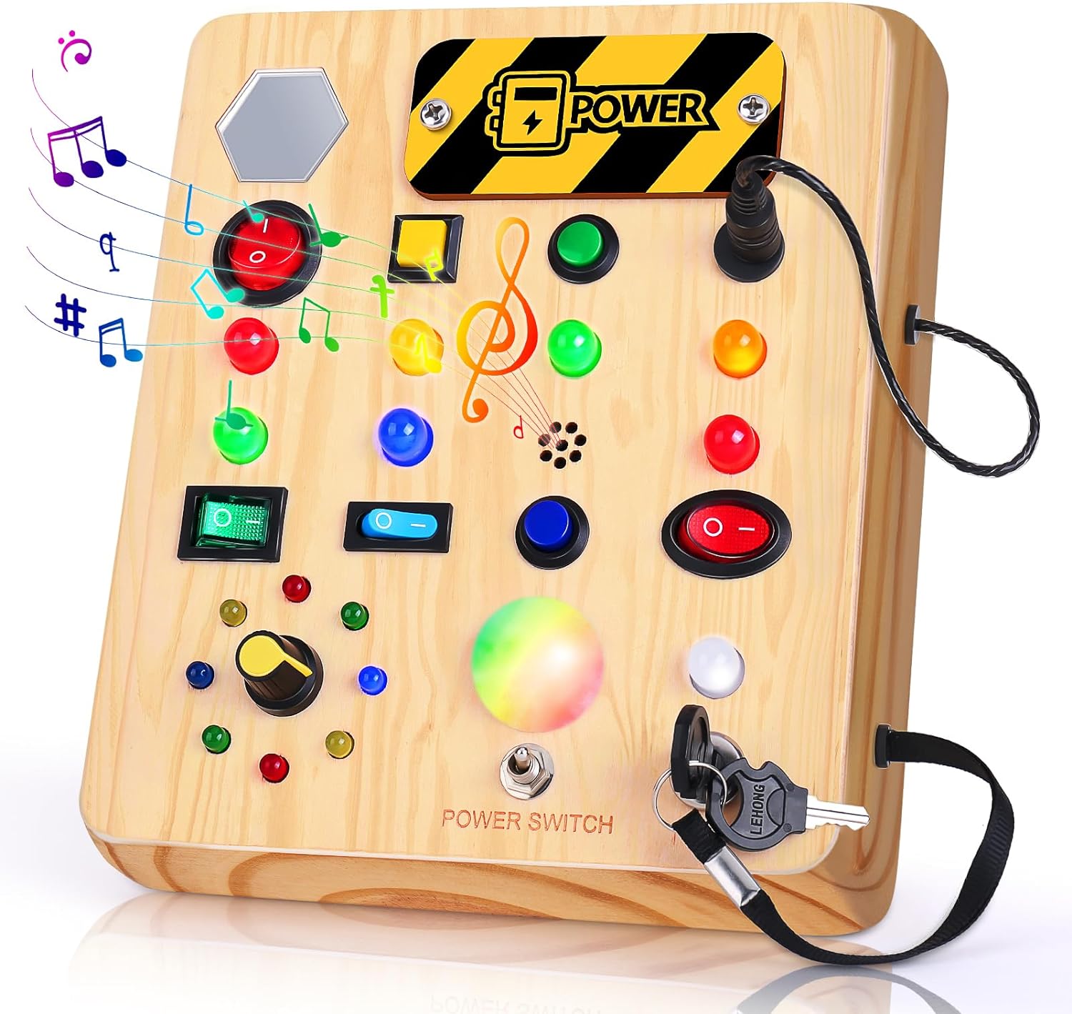 Montessori Kleinkind -Beschäftigter mit Musik - für Kleinkinder mit Musik und Licht-1