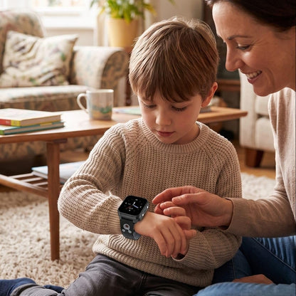 TRACKTOT – 4G Kinder-Smartwatch mit Touchscreen und Kamera