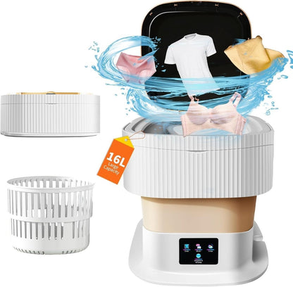 WASHNEST – Intelligente faltbare 11L Mini-Waschmaschine für Reisen und kleine Haushalte